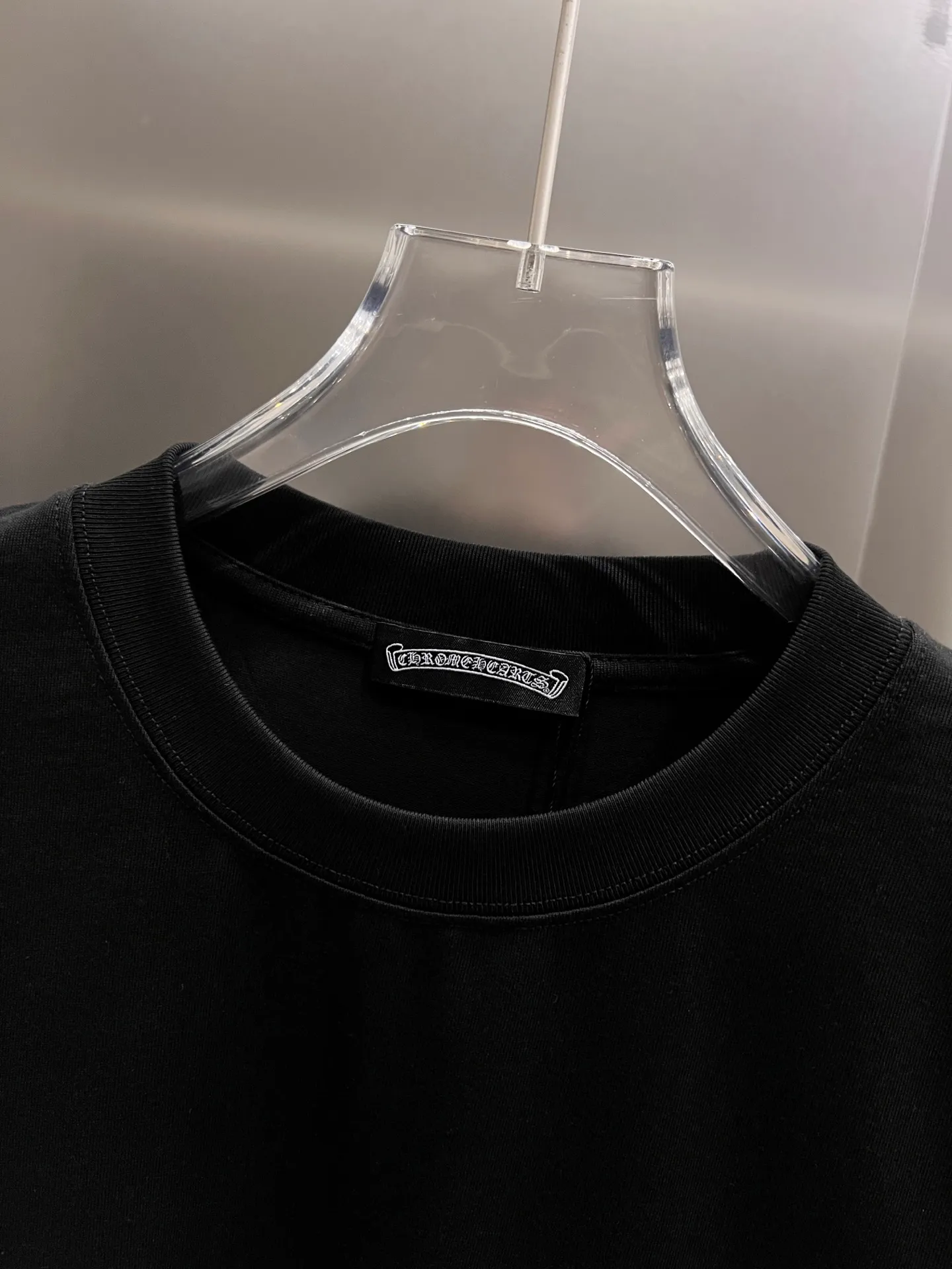 🅿️190 CH Crow 2025 Autumn and Winter New Short-sleeved T-shirt Cross foam design The real thing is great🔥Same size for men and women Loose version Size S M L XL XXL Five sizes Black White